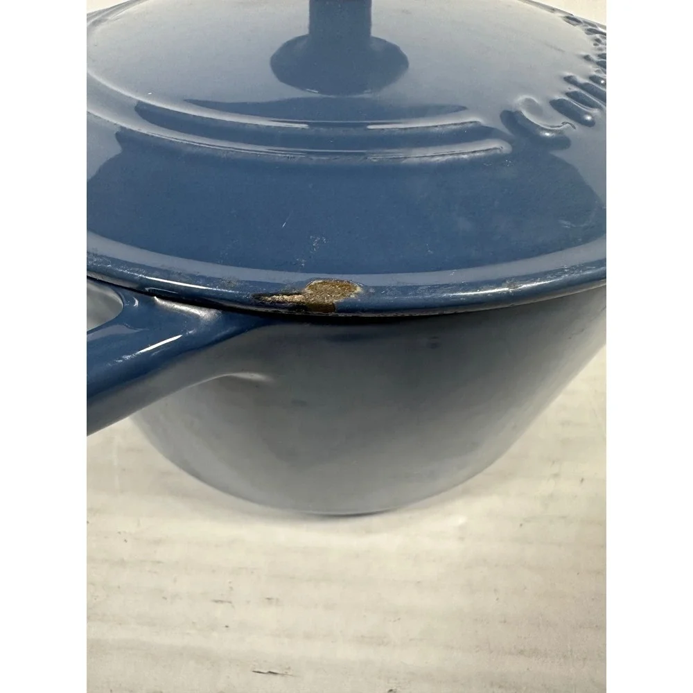 Cuisinart CI630-20 Navy Blue Enameled Cast‎ Iron 3 Qt Round Dutch Oven with Lid